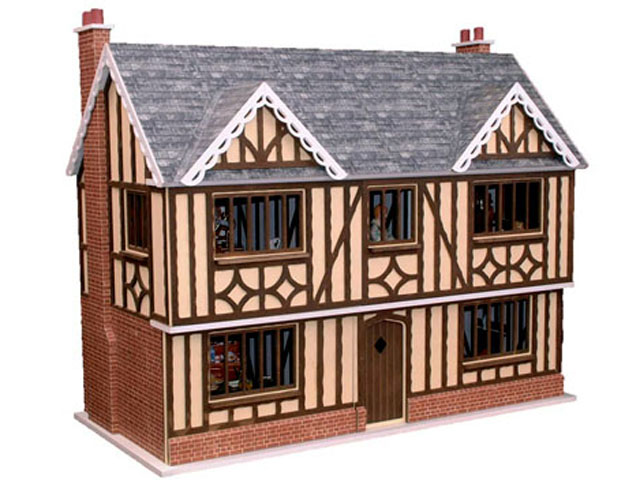 ドールハウス　本体 キット オークハウスOak House キット 英国　Dolls House Workshop社製 写真のドールハウス内の備品等はイメージ用に展示してあるだけで　商品には含まれません詳細はマーズスピードの商品ページをご覧ください。 