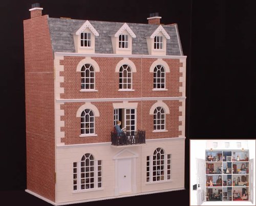 ドールハウス　本体 キット ザ・ビーチズThe Beeches キット 英国　Dolls House Workshop社製 写真のドールハウス内の備品等はイメージ用に展示してあるだけで　商品には含まれません写真は　別売りの地下室 basement（DH039A）がついている状態です 詳細はマーズスピードの商品ページをご覧ください。