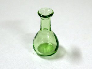 画像2: 花瓶/デキャンタ　グリーン　ガラス製