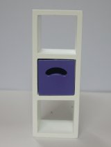 収納ボックス付　収納ユニット(紫)