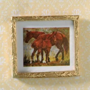 画像1: 絵画　”Horses in the Meadow ”