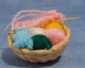 画像2: 編み物セット＆かご