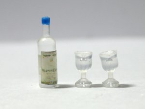 画像3: お酒ボトル＆グラス2個