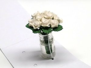 画像4: ガラス花瓶入り”バラ”
