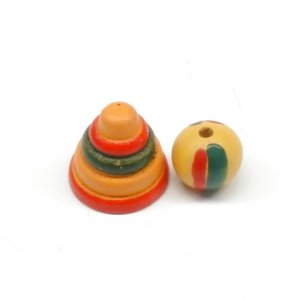画像2: 木のおもちゃ　ボール,輪投げセット