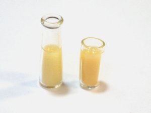 画像1: ミルク入りグラス・ボトル＆グラス