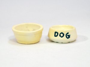 画像1: ドッグ用　フード＆ウォーター・ボウル（餌・水入れ）