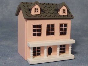 画像1: ドールハウス用ドールハウス　ピンク