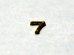 画像2: ドア　ナンバー　真鍮　　”7” (2)