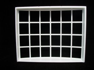 画像4: ボウ・ウィンドゥ　弓形張り出し窓枠（24窓）ジョージアン　プラスティック製