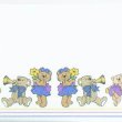 画像2: 壁紙　ボーダー用　長さ:約42cm 　Musical Teds Border (2)