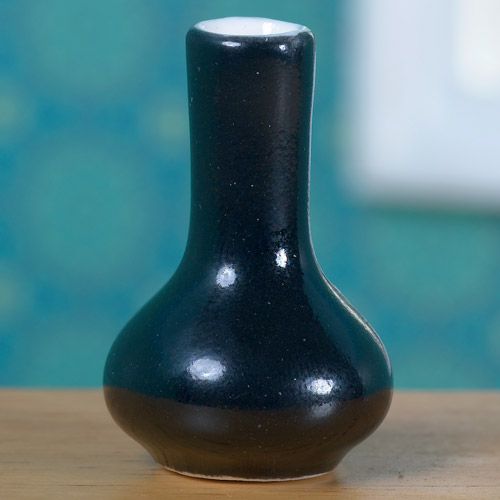 モダン花瓶 ブラックドールハウス用1/12サイズ・ミニチュア
