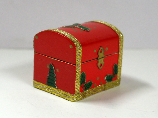 クリスマス ボックス（中身入り） ショップディスプレィ小物 リビング小物,1/12サイズのドールハウス用ミニチュア,