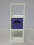 画像1: 収納ボックス付　収納ユニット(紫)