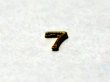 画像2: ドア　ナンバー　真鍮　　”7”