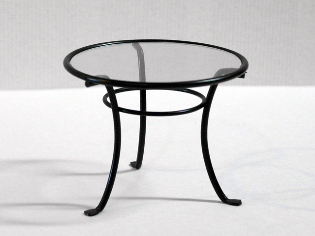 画像: カフェ　テーブル&チェア4脚セット　ブラック