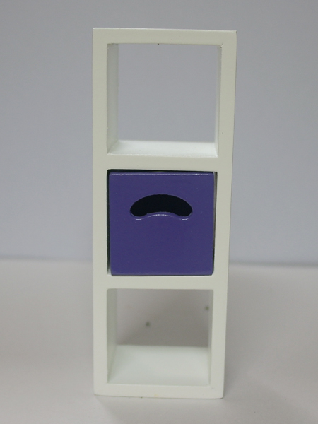 画像1: 収納ボックス付　収納ユニット(紫)