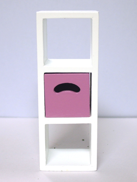 画像1: 収納ボックス付　収納ユニット(薄紫)