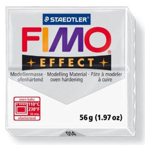 画像1: ステッドラー STAEDTLER  フィモ　エフェクト 56g 半透明ホワイト