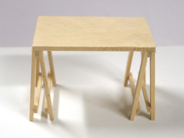 画像1: 架台式テーブル　未塗装