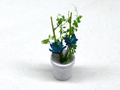 画像2: 鉢植え花　青