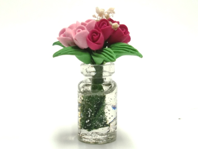画像2: ガラス花瓶入り”チューリップ”