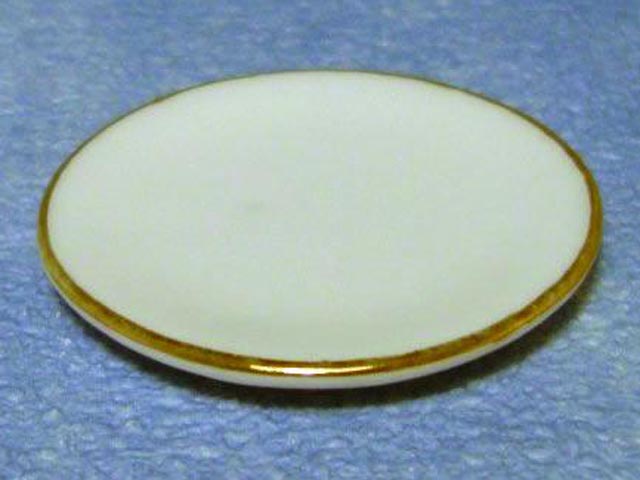 画像1: ディナー プレート Ф41mm  金縁 陶器 6枚セット