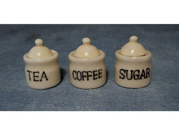 画像2: 陶器キャニスター　セット　Tea/Coffee/Suger