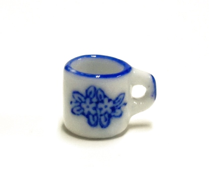 画像2: マグカップ　花柄　ブルー