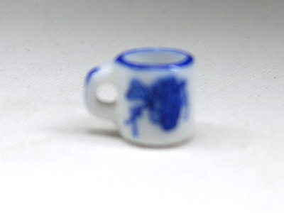 画像2: マグカップ　花柄　ブルー