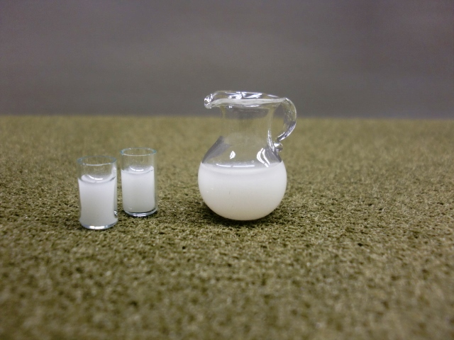 画像1: ミルク　ジャグ　＆　グラス2個　セット