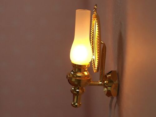 画像4: 照明　壁用 オイルランプ　ミラー付スコンス