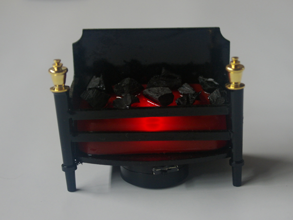 画像1: 暖炉（点滅照明）　LED（ボタン電池付）